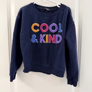 George Navy Sweatshirt with Vibrant Design